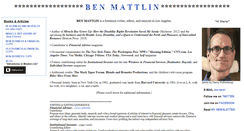 Desktop Screenshot of benmattlin.com