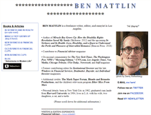 Tablet Screenshot of benmattlin.com